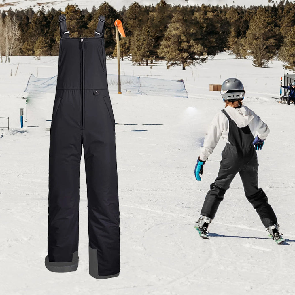 Kids Waterproof Snow Ski Bibs Overalls Long Insulated Ski Pants D961765
