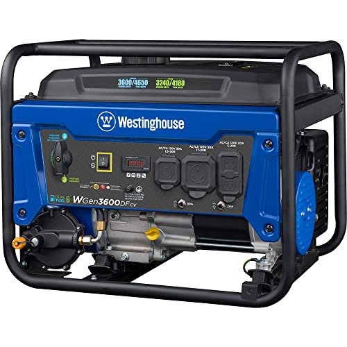 4650 Peak Watt Dual Fuel Portable Generator with Remote Electric Start T952994