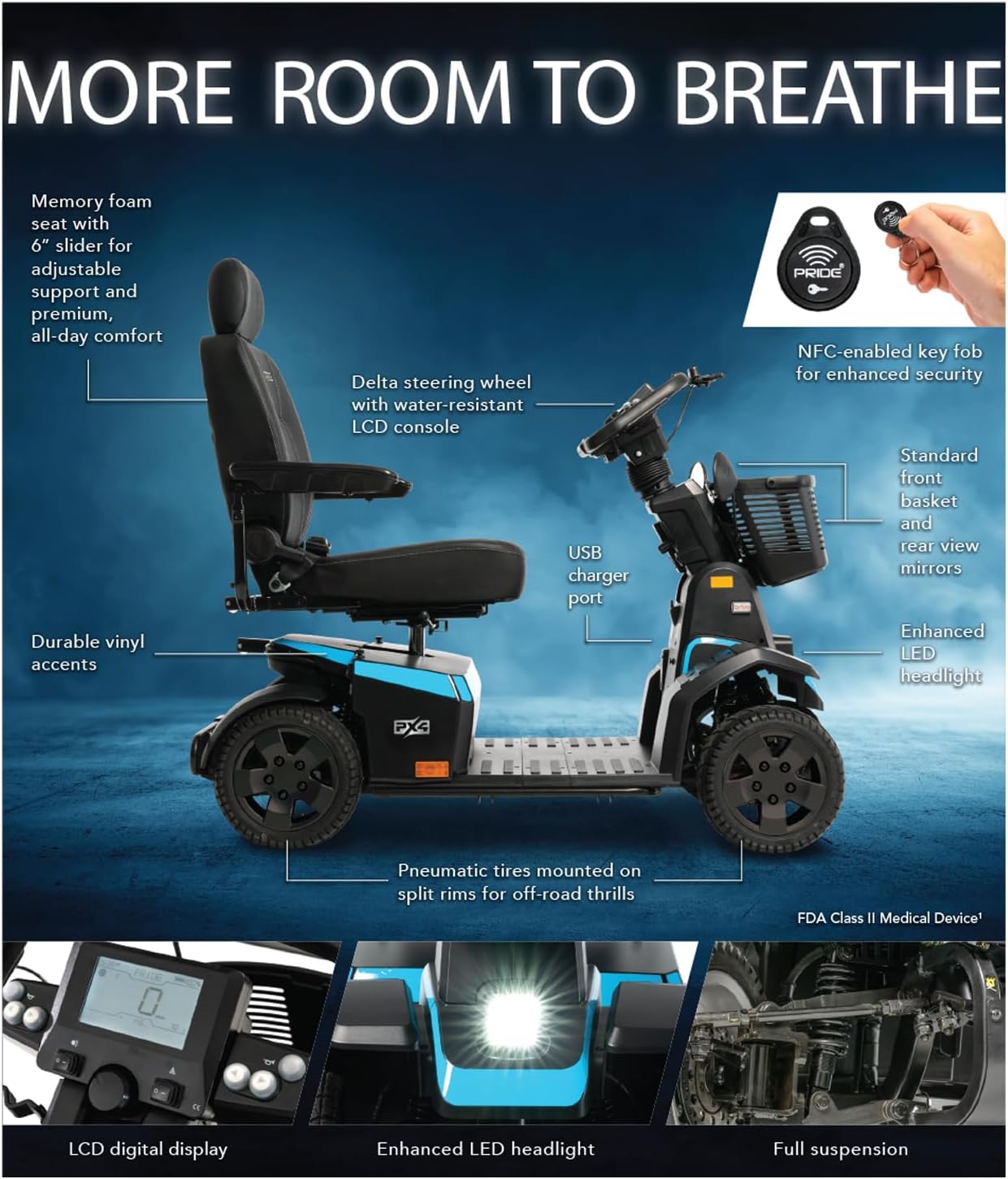 4-Wheel Travel Electric Scooter Q5477