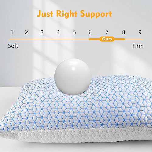 King Size Set of 2 Shredded Memory Foam Pillows R79518
