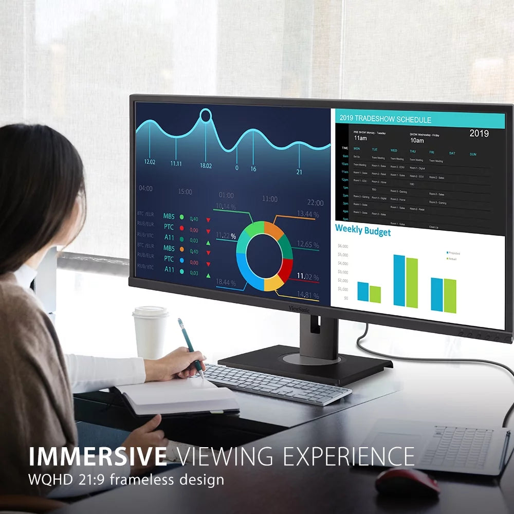 34 Inch 21:9 UltraWide WQHD 1440p Monitor S6039