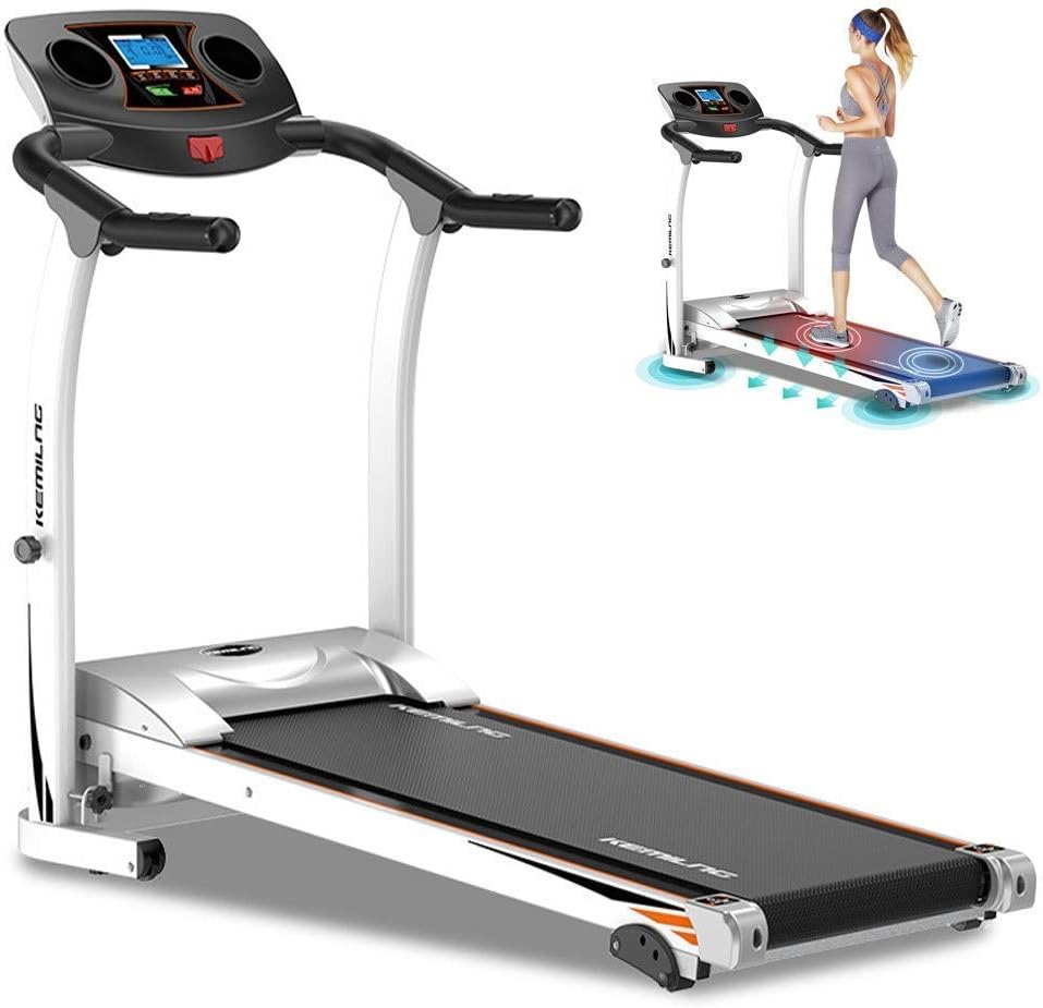 Folding Electric Treadmill with Adjustable Speed and LCD Screen W7231