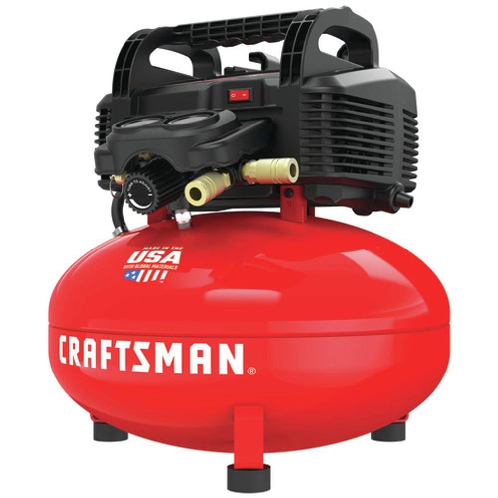 0.8 HP 6 Gallon Oil-Free Pancake Air Compressor N918