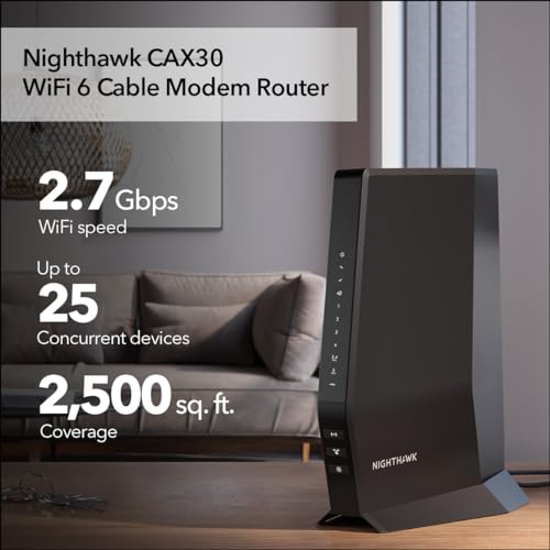 DOCSIS 3.1 Cable Modem and WiFi 6 Router T3095