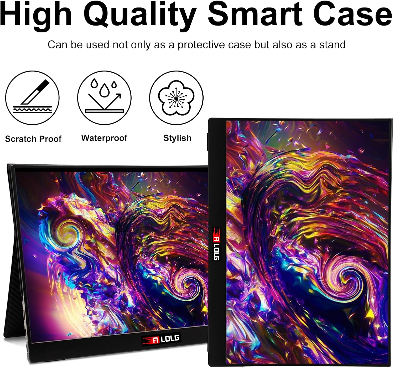 15.6 Inch FHD 1080P Portable Monitor with USB-C and HDMI Inputs D843255