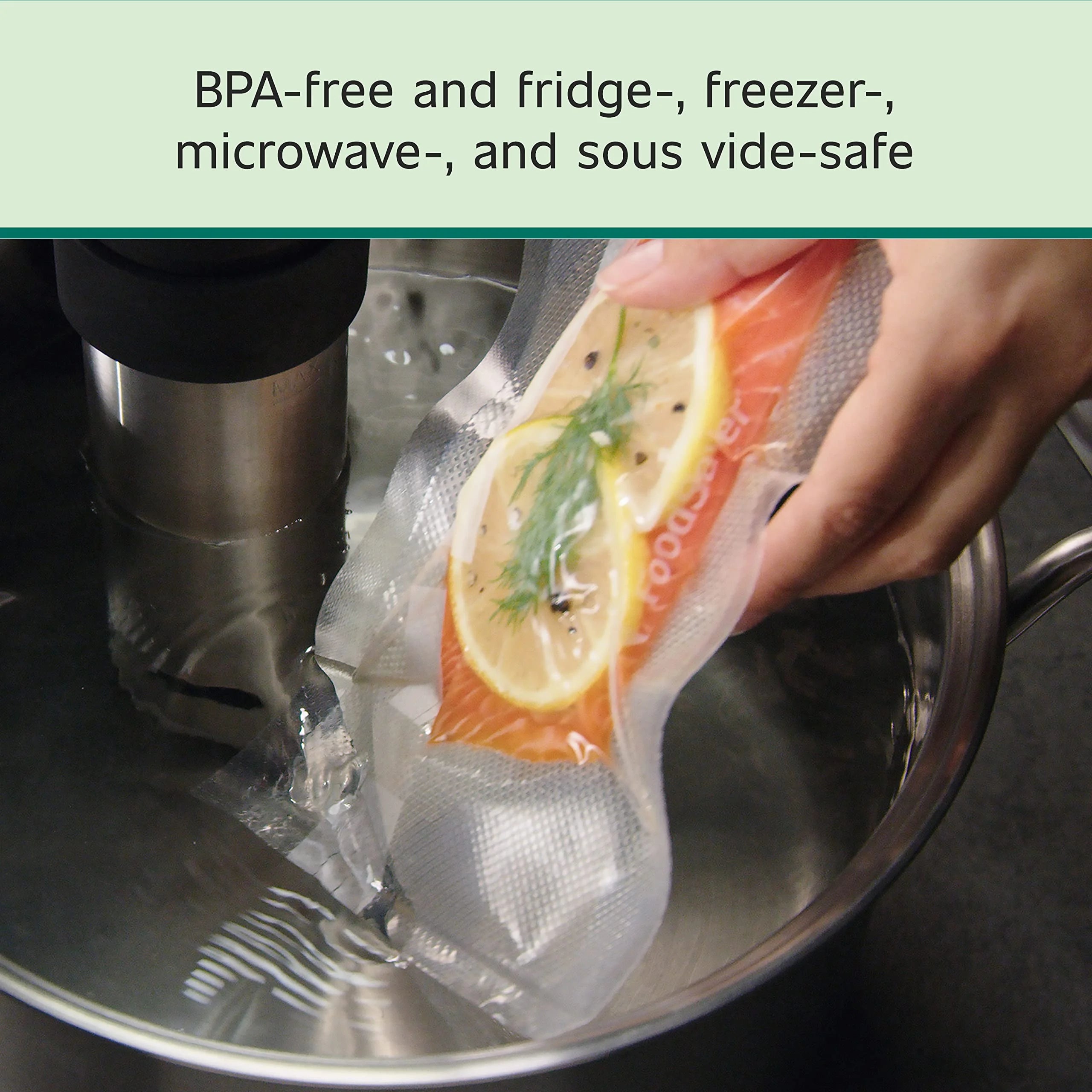 1 Quart Precut Vacuum Sealer Bags (44 Count) U4440