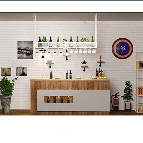 Hanging Wine Rack, 1-layer Wrought Iron Shelving P8520