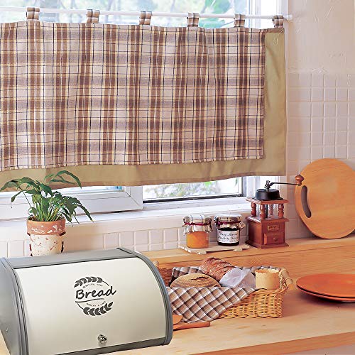 Metal Bread Box with Roll Top Lid Z2588