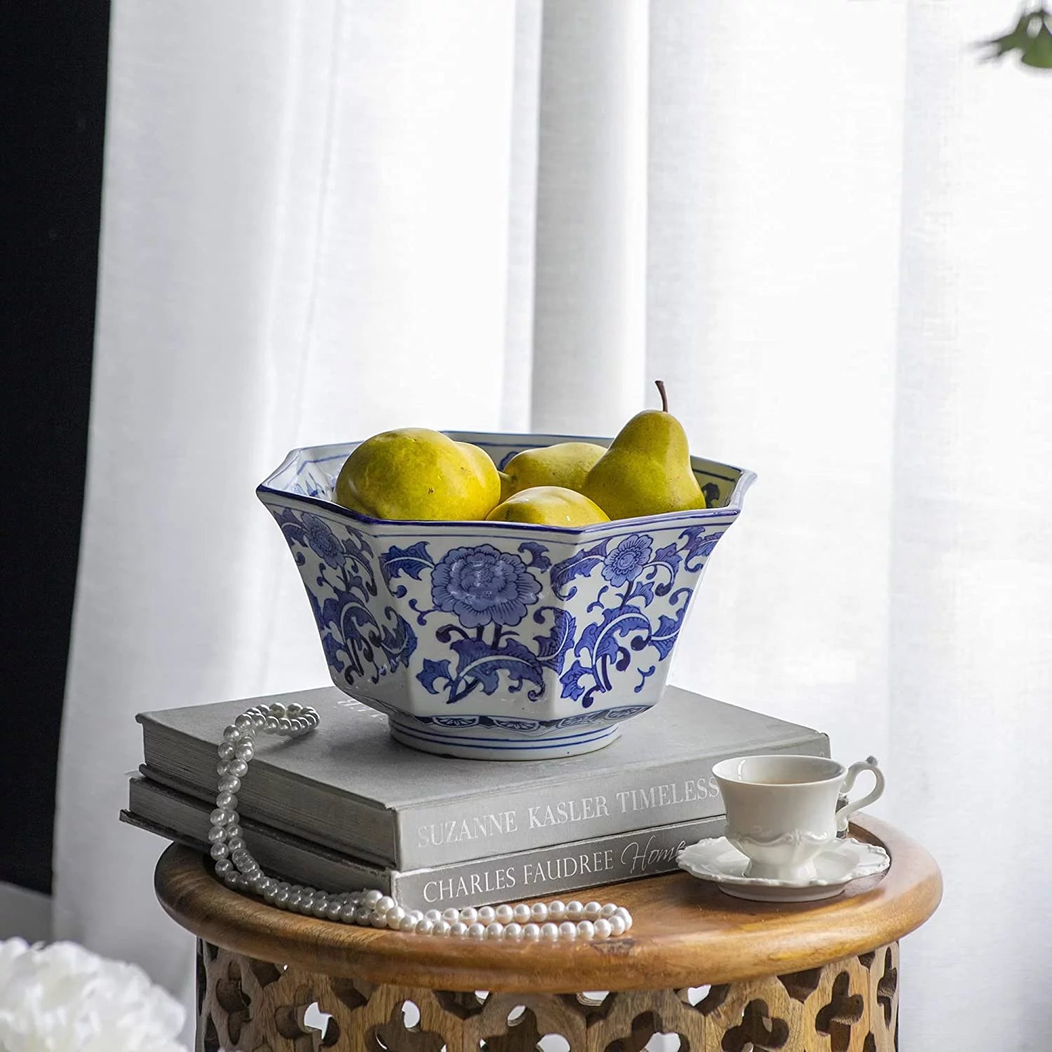 Blue and White Porcelain Bowl, 11" x 11" x 6" X475866