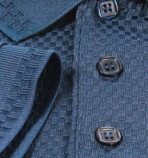 Men’s Basket Weave Polo Shirt
