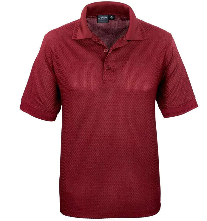 Men’s Basket Weave Polo Shirt