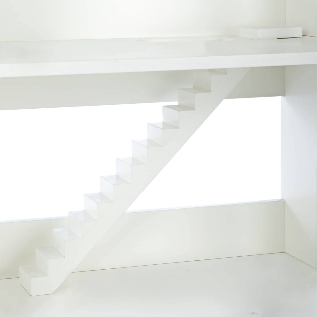 White Kids Dollhouse Bookcase P9193