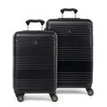 Silver 2-Piece Set Hardside Polycarbonate Expandable Luggage with TSA Lock Q728
