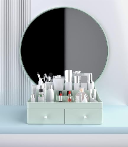 White Makeup Organizer with Drawers W512781