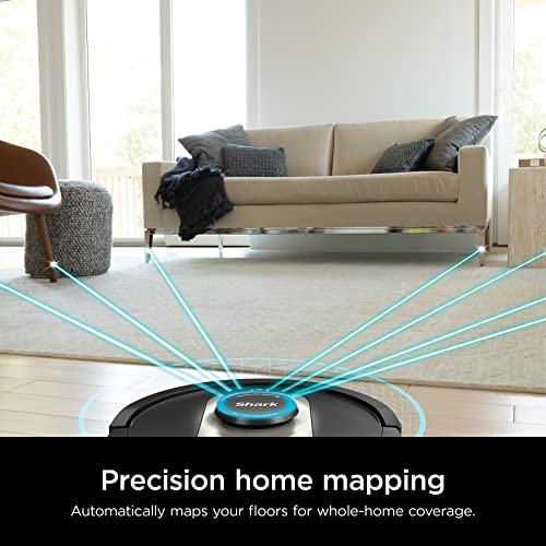 Black AI Robot Vacuum with Self-Empty Base Y86298