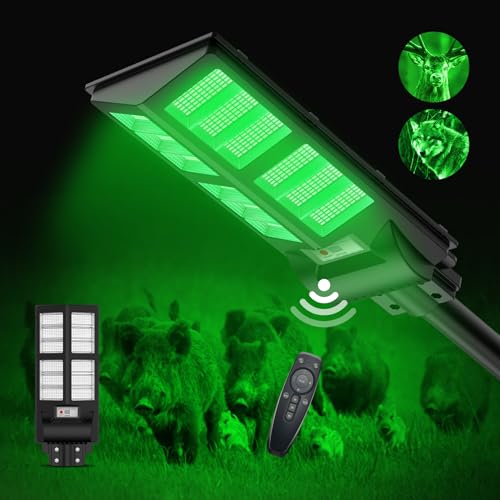 Green Solar Light for Hunting Hogs with Remote H849248