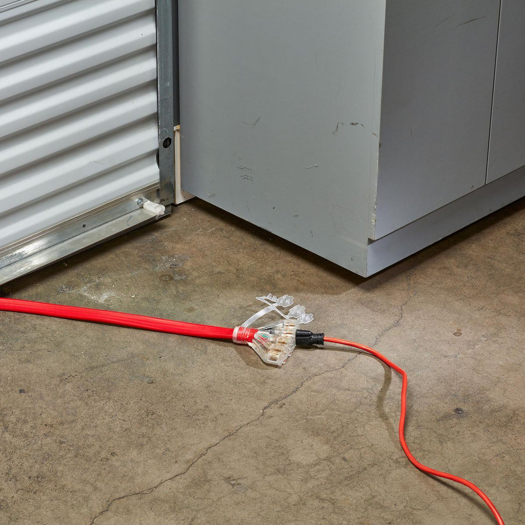 25 ft 30 Amp 125/250V Flat 4-Outlet L14-30 Generator Extension Cord R5901