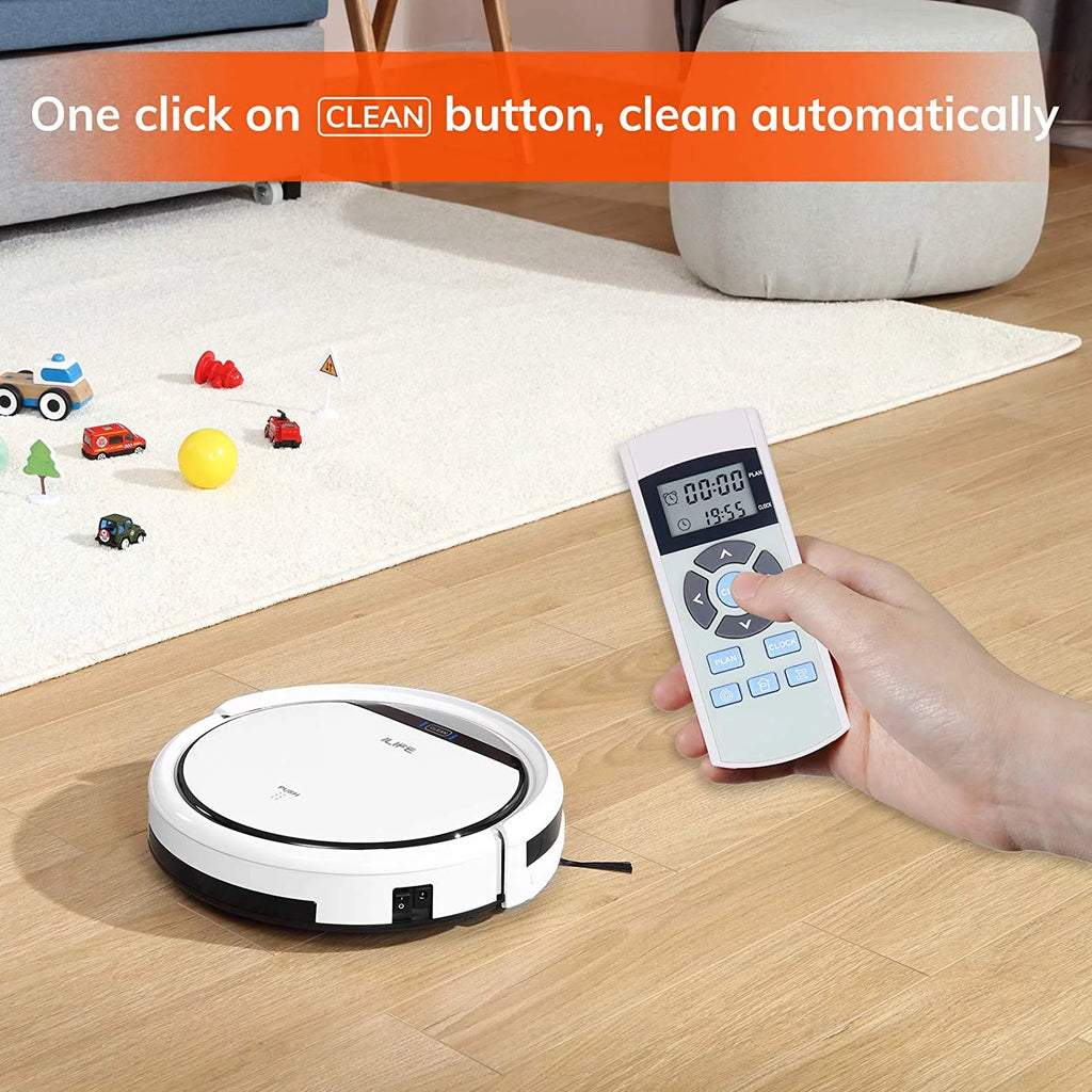 Pearl White Robot Vacuum Cleaner with Tangle-free Suction U222