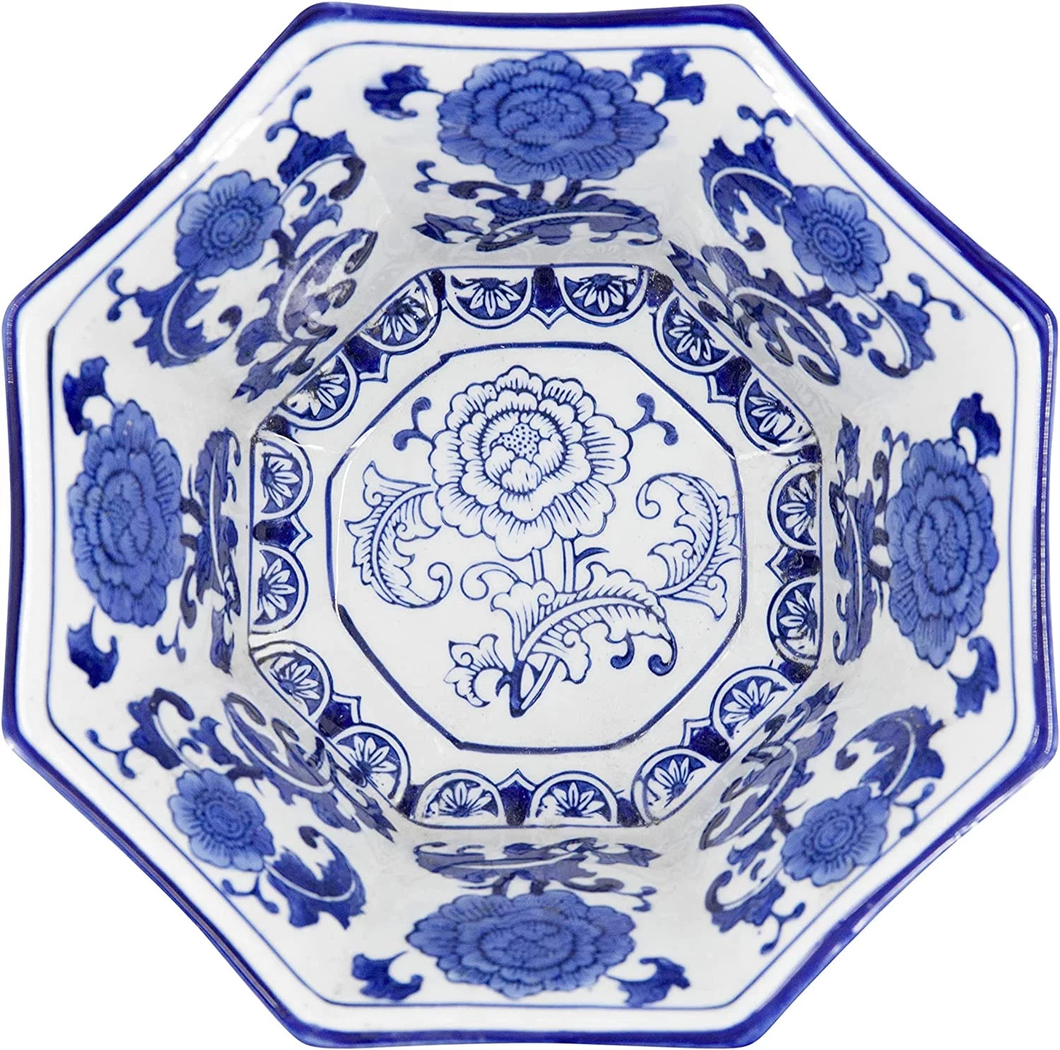 Blue and White Porcelain Bowl, 11" x 11" x 6" X475866
