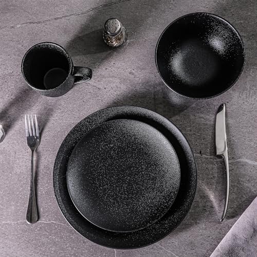 16-Piece Porcelain Dinnerware Set, Service for 4, Blue S2907