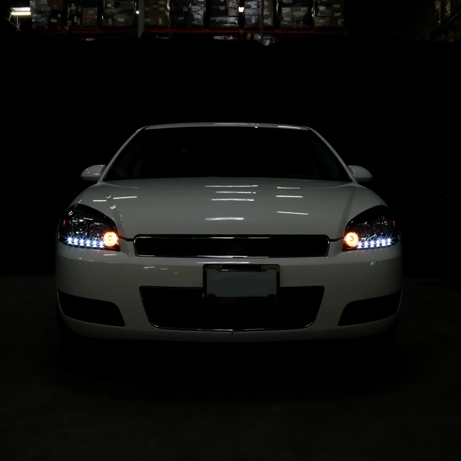 Black Clear SMD Led Headlights for Chevy Chevrolet Impala 2006-2013 G8337