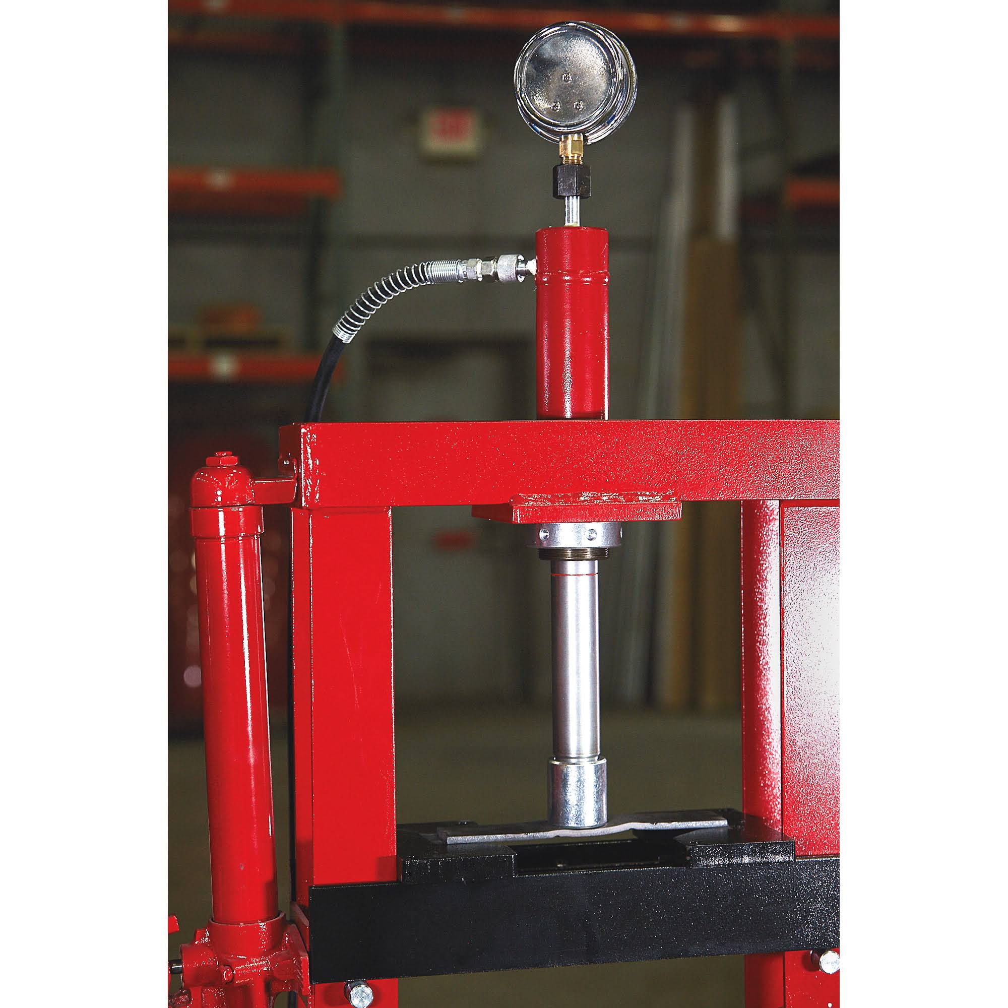 10-Ton Hydraulic Shop Press with Gauge T3030
