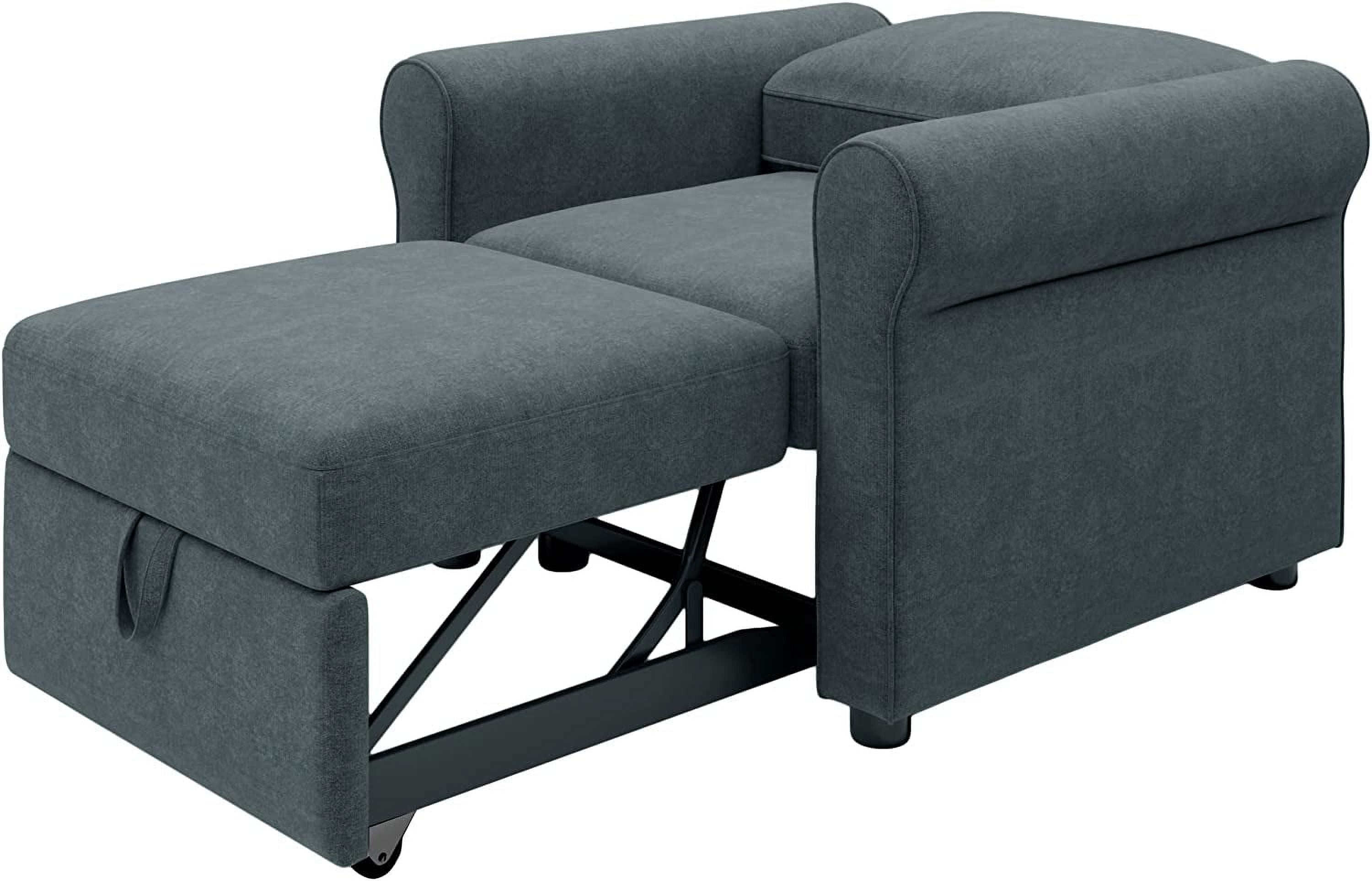 Dark Blue 3-In-1 Single Sofa Bed R758339