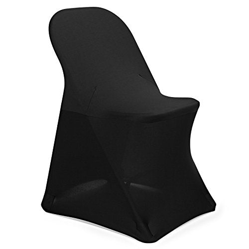 100 pcs Black Spandex Folding Chair Covers A171325
