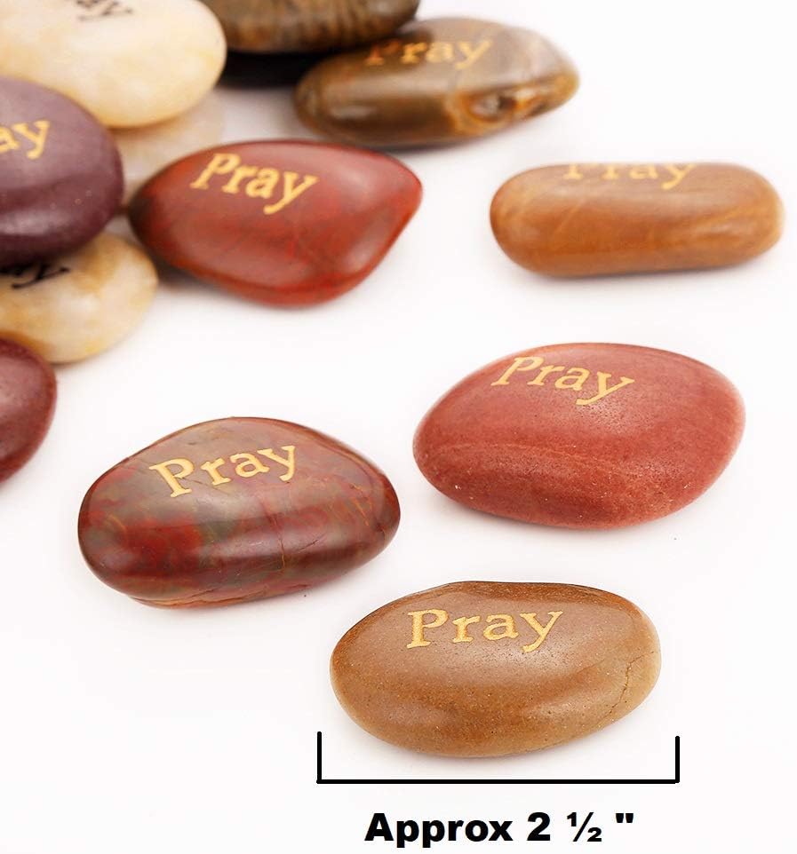 50PCS Engraved Rocks, 2"-3" each N660