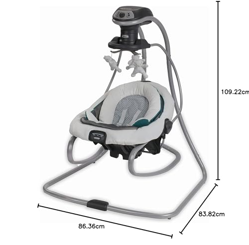 Removable Swing Seat Swing and Rocker with 6 Swinging Speeds E982
