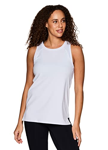 Women's Relaxed Fit Super Soft Ribbed Side Sleeveless Workout Tank Top X11996