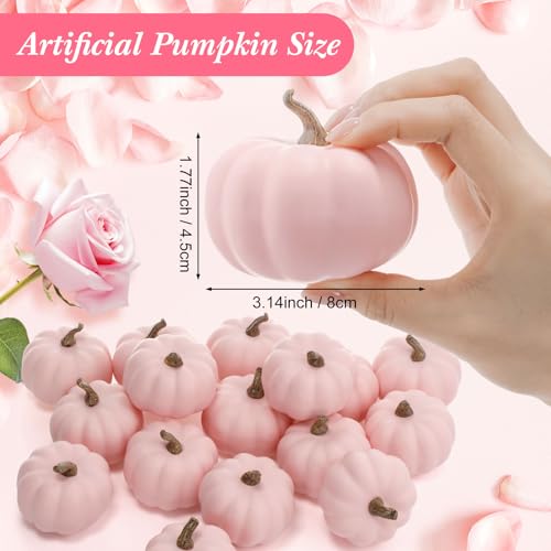 50 Pcs 3.15 Inch Orange Fall Artificial Foam Pumpkins I456296