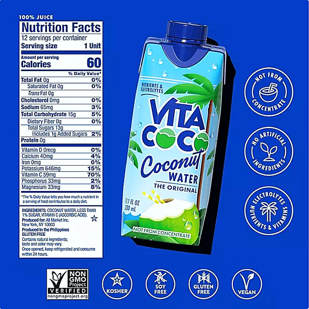 Coconut Water 11.1 Fl Oz Pack of 7 Y872