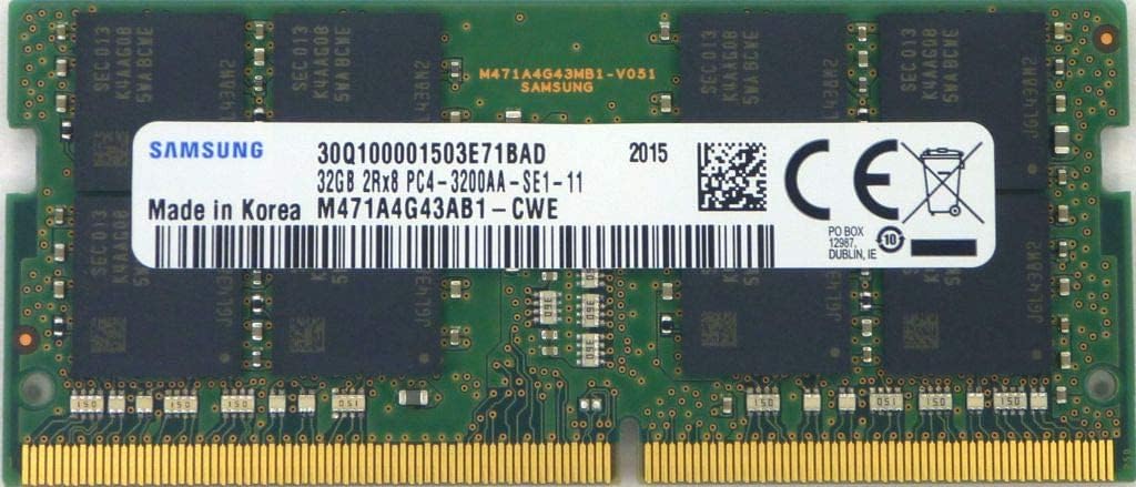 32GB DDR4 3200MHz PC4-25600 1.2V 2Rx8 260-Pin SODIMM Laptop RAM Memory Module H946