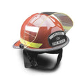 Orange Firedome Helmet with Faceshield V82010