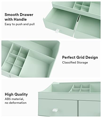 White Makeup Organizer with Drawers W512781