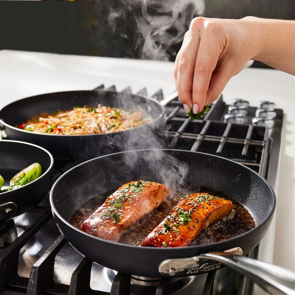 3 Piece Hard-Anodized Fry Pan Set N8412