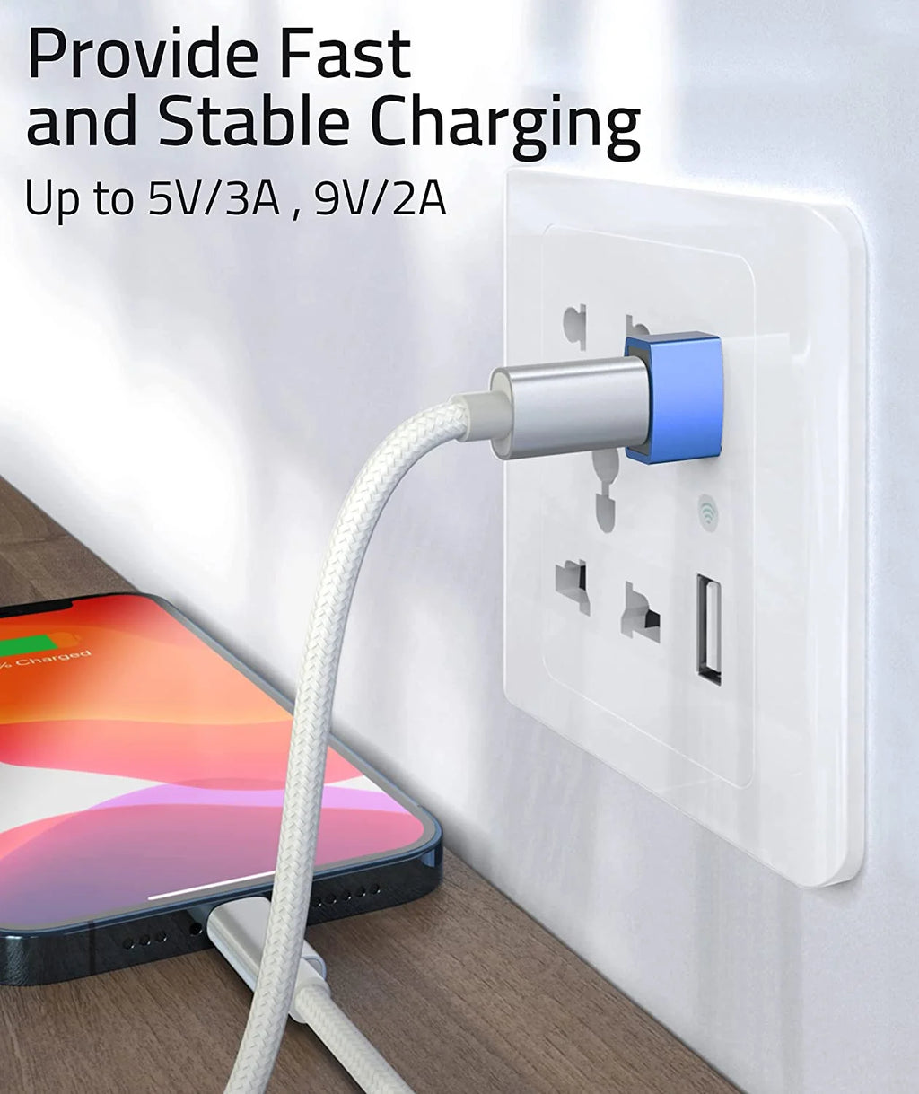 USB C Female to USB A Male Adapter 3 Pack L4664