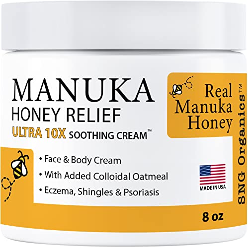 Manuka Honey Eczema Cream (4oz) Moisturizing Lotion C841