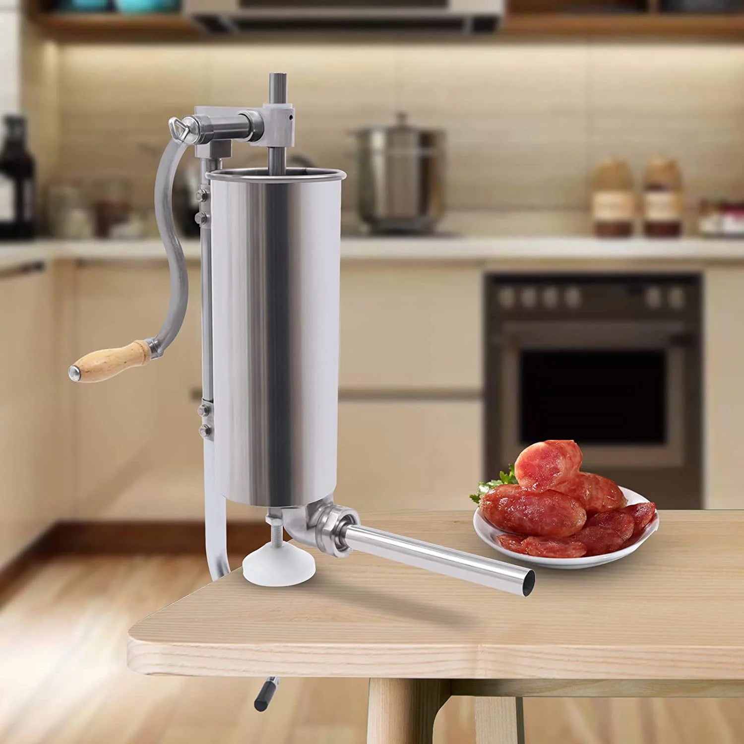 7lb 3L Stainless Steel Sausage Stuffer S614