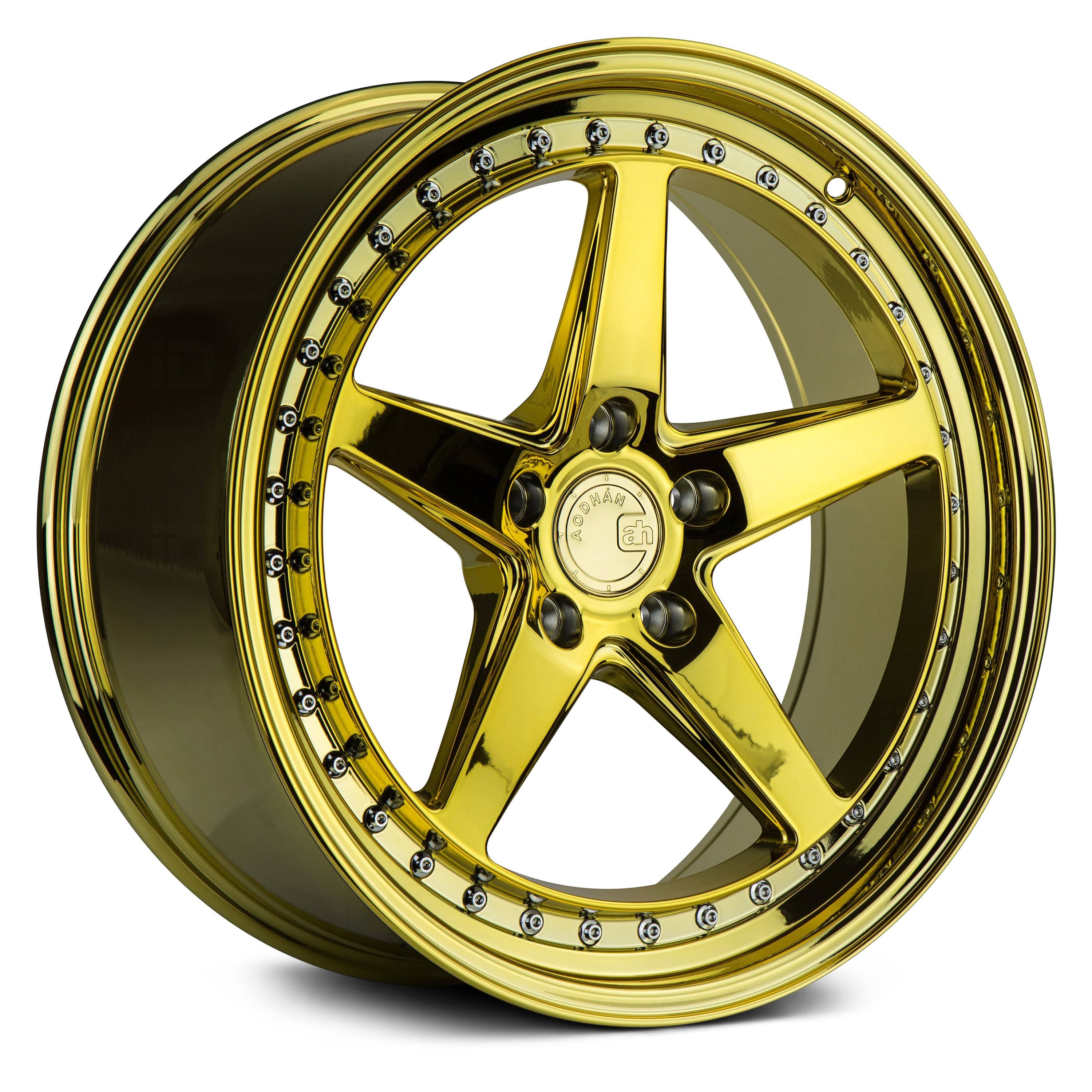 Gold Vacuum with Chrome Rivets I82142