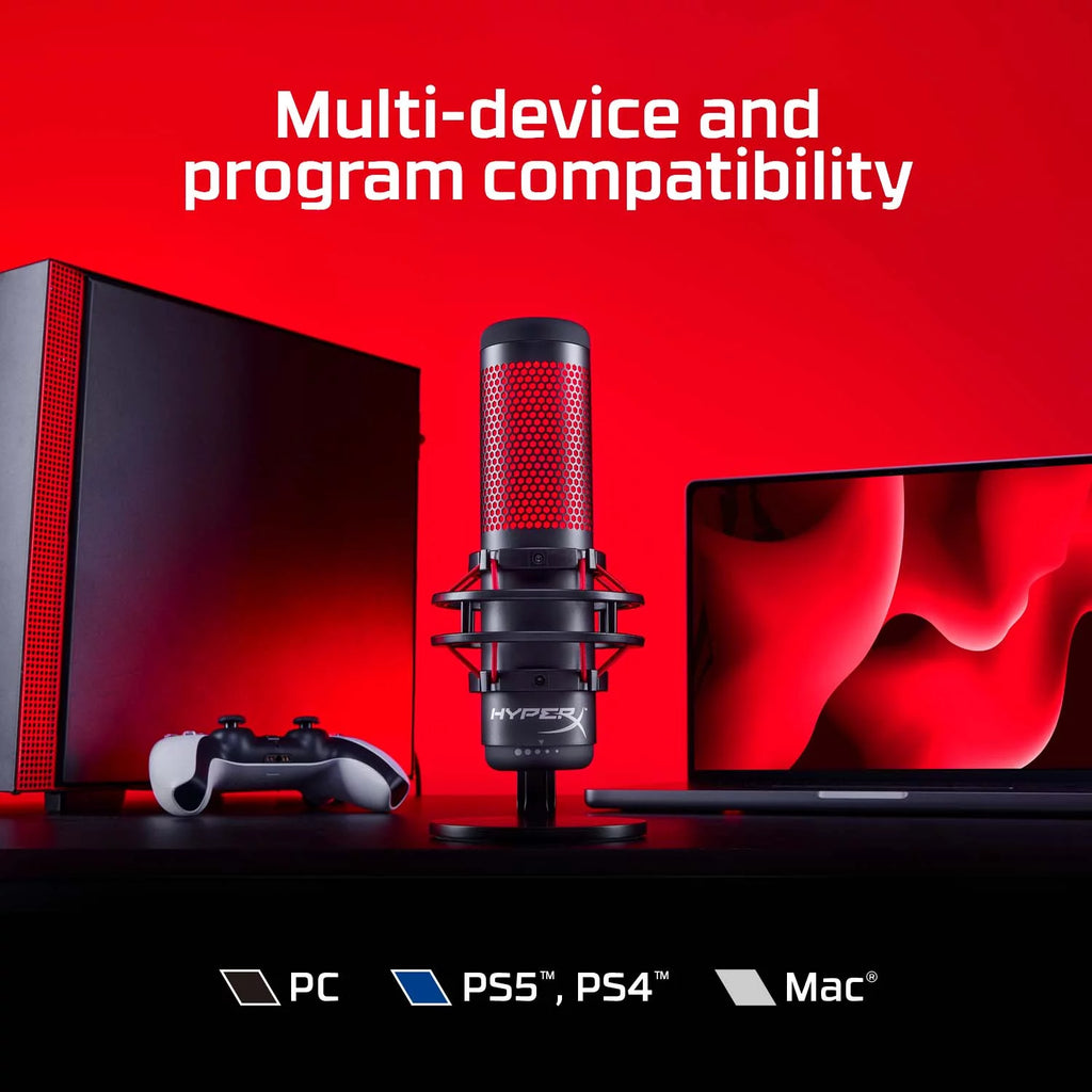 USB Condenser Gaming Microphone with Shock Mount and Pop Filter S708