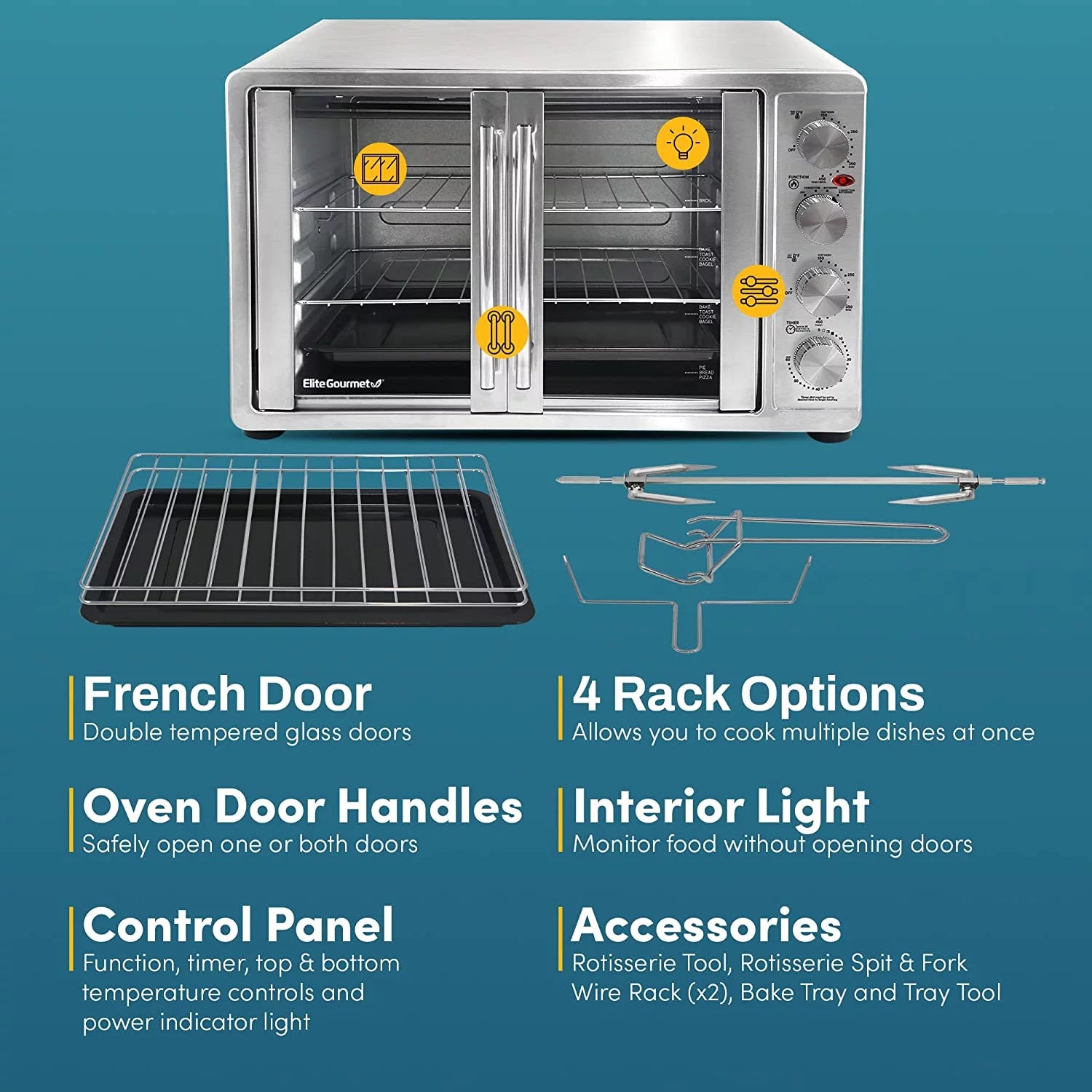 47.5Qt 18-Slice Convection Oven Stainless Steel K91892