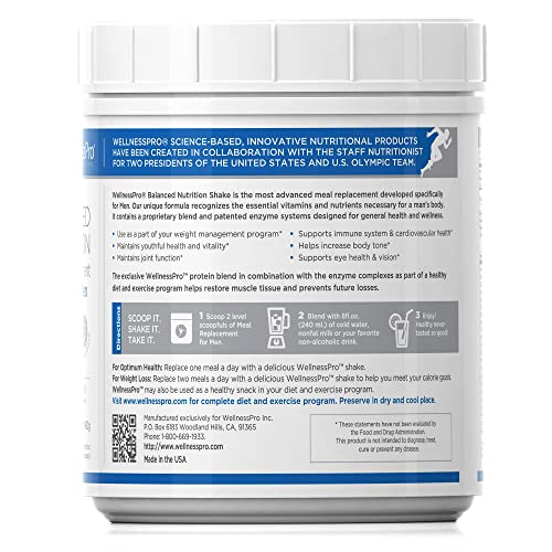 Mens Vanilla Meal Replacement Shake, 15 Servings, Gluten Free R3248