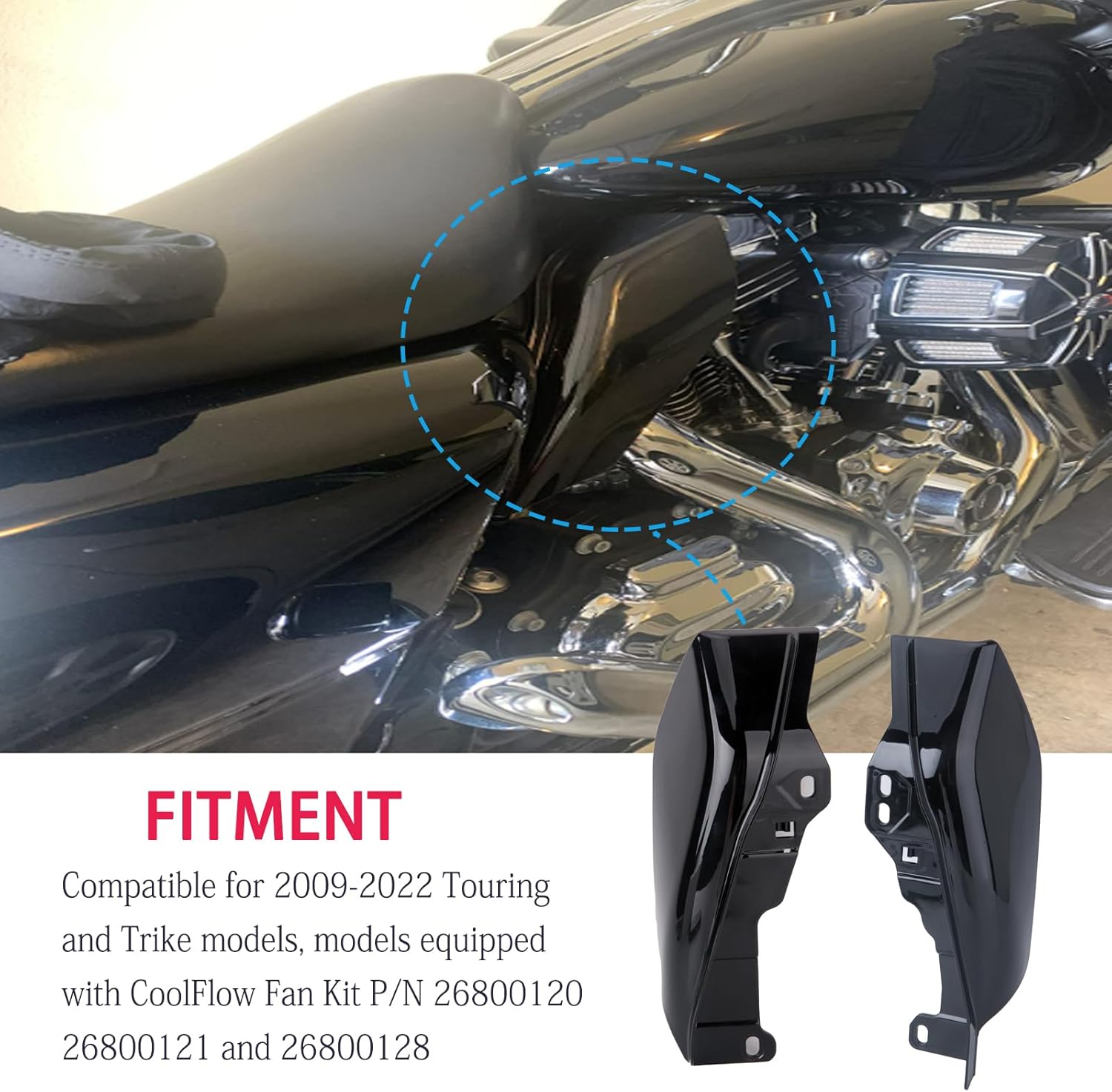 Mid Frame Air Deflector Heat Shield Deflector Y432