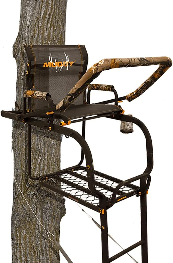 20' Height Steel Ladder Stand with Padded Shooting Rest U861420