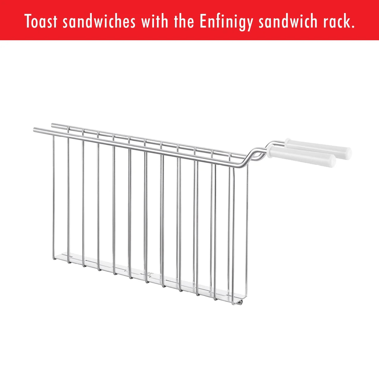 Silver 4-Slice Long Slot Toaster P165474