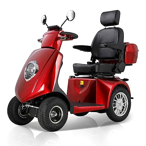 Heavy Duty 4-Wheels Mobility Scooter 800W Red O3129