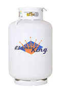 White 200 Pound ASME Propane Tank E852003