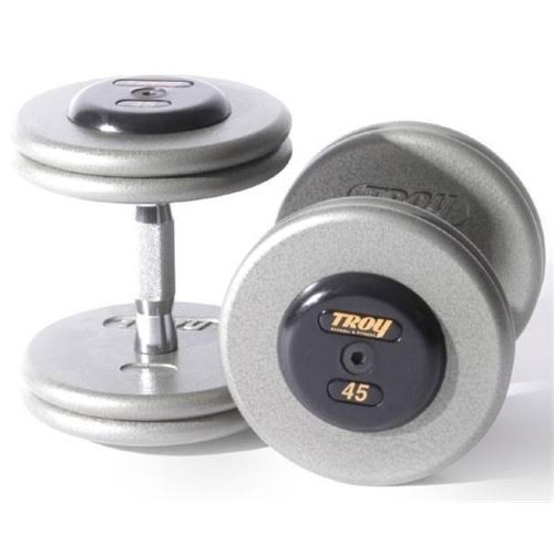 Gray Plates Rubber End Cap Dumbbells 60 Pounds Sold as Pairs H2984